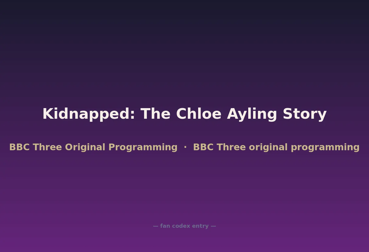 Kidnapped: The Chloe Ayling Story